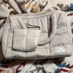 Wilo Cream Quilted Baby Bag Set